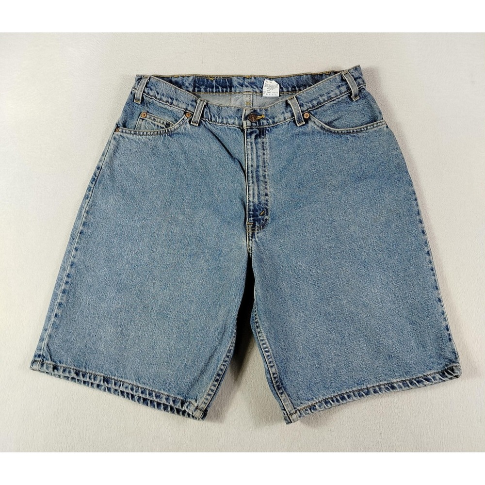 Vintage Levi's 560 Shorts Mens 36 Orange Tab Denim Loose Fit Bermuda‎ Summer